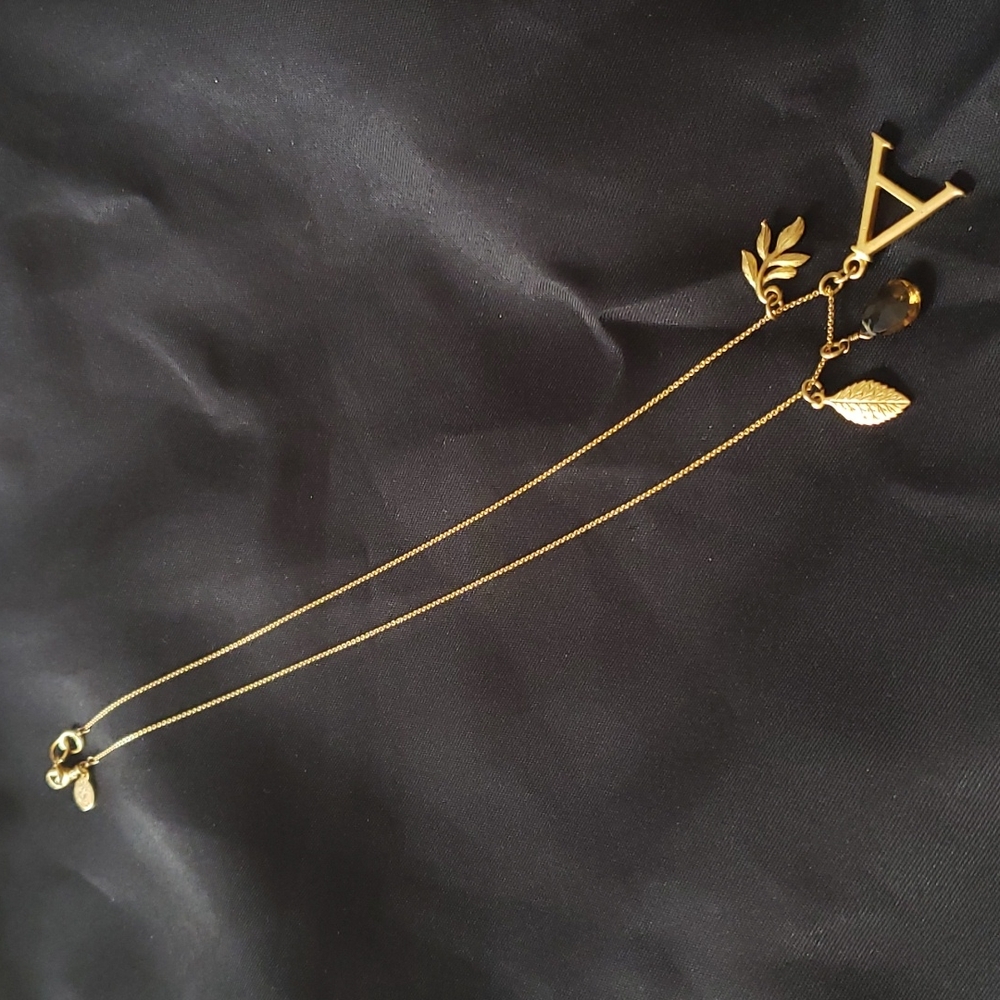 "A" necklace